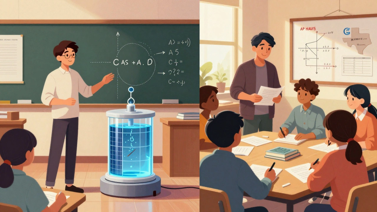 Two students from different parts of the world engaging in meaningful academic projects outside class.