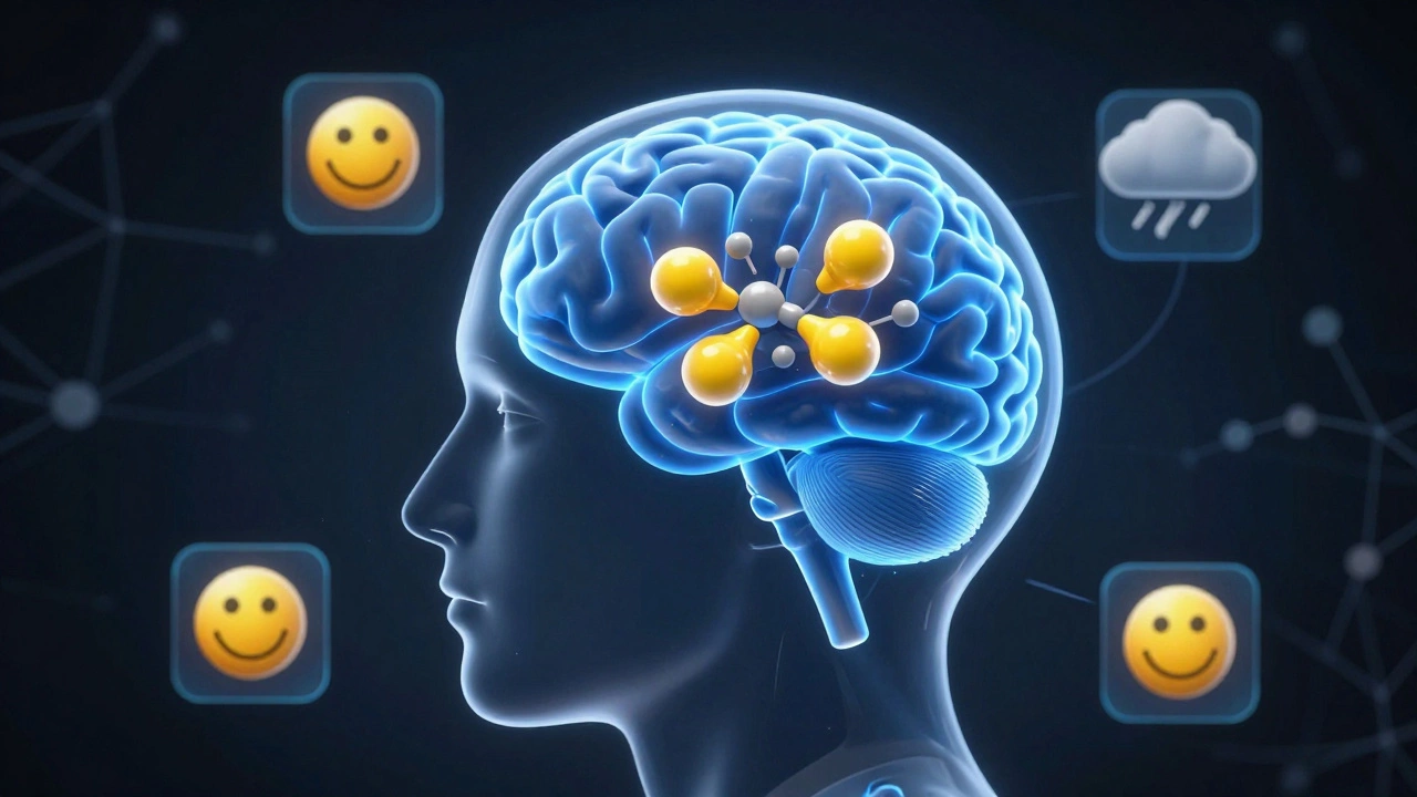 3D illustration of caffeine blocking brain receptors, showing alertness and stress effects.