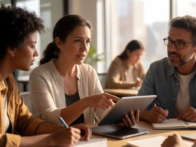 What are the five characteristics of adult education?